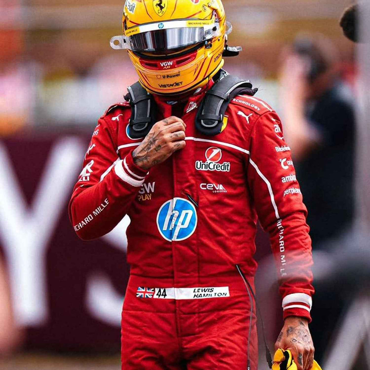 Lewis Hamilton 2025 F1 Race Suit Ferrari