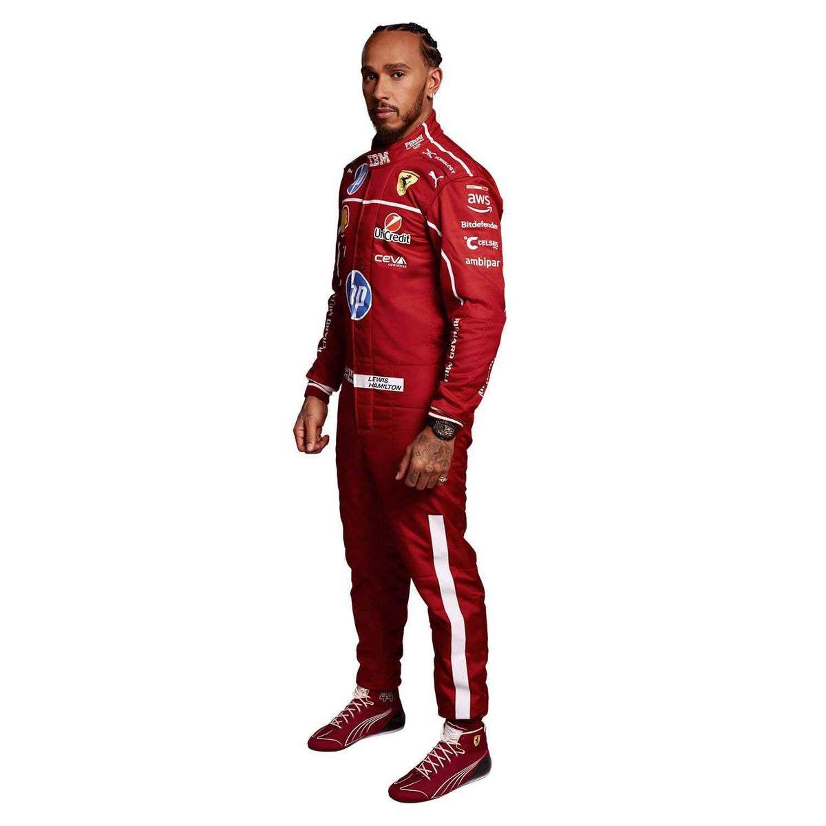 Lewis Hamilton 2025 F1 Race Suit Ferrari