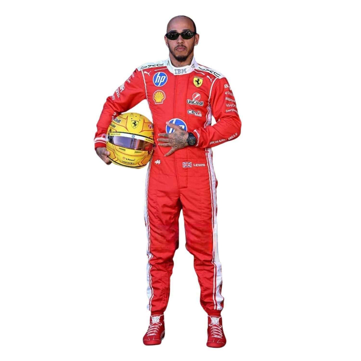 Lewis Hamilton 2026 F1 Race Costume Replica Ferrari