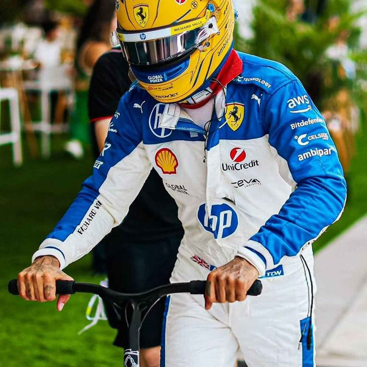 Lewis Hamilton 2025 F1 Race Costume Miami GP Ferrari