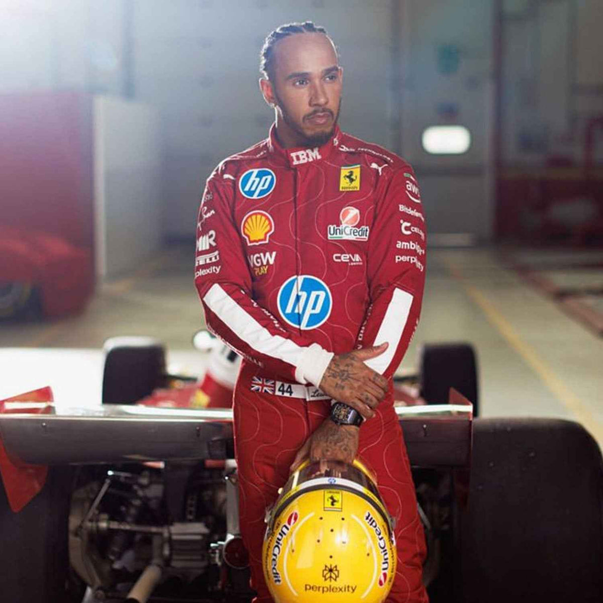 Lewis Hamilton 2025 F1 Race Replica Costume Monza GP Ferrari