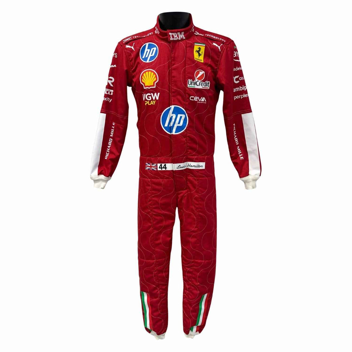 Lewis Hamilton 2025 F1 Race Replica Costume Monza GP Ferrari
