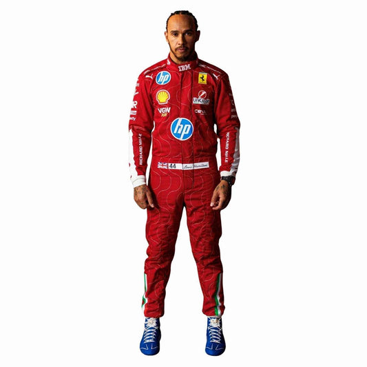Lewis Hamilton 2025 F1 Race Replica Costume Monza GP Ferrari