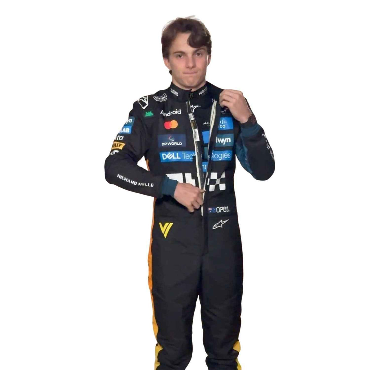 Oscar Piastri 2025 F1 Race Costume Replica Abu Dhabi McLaren