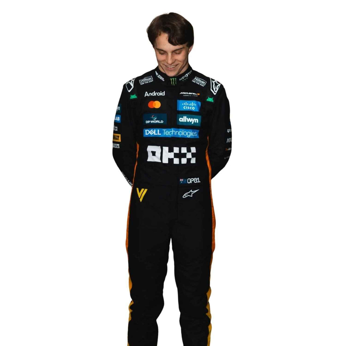 Oscar Piastri 2025 F1 Race Costume Replica Abu Dhabi McLaren