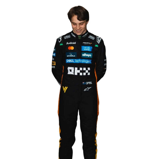 Oscar Piastri 2025 F1 Race Costume Replica Abu Dhabi McLaren