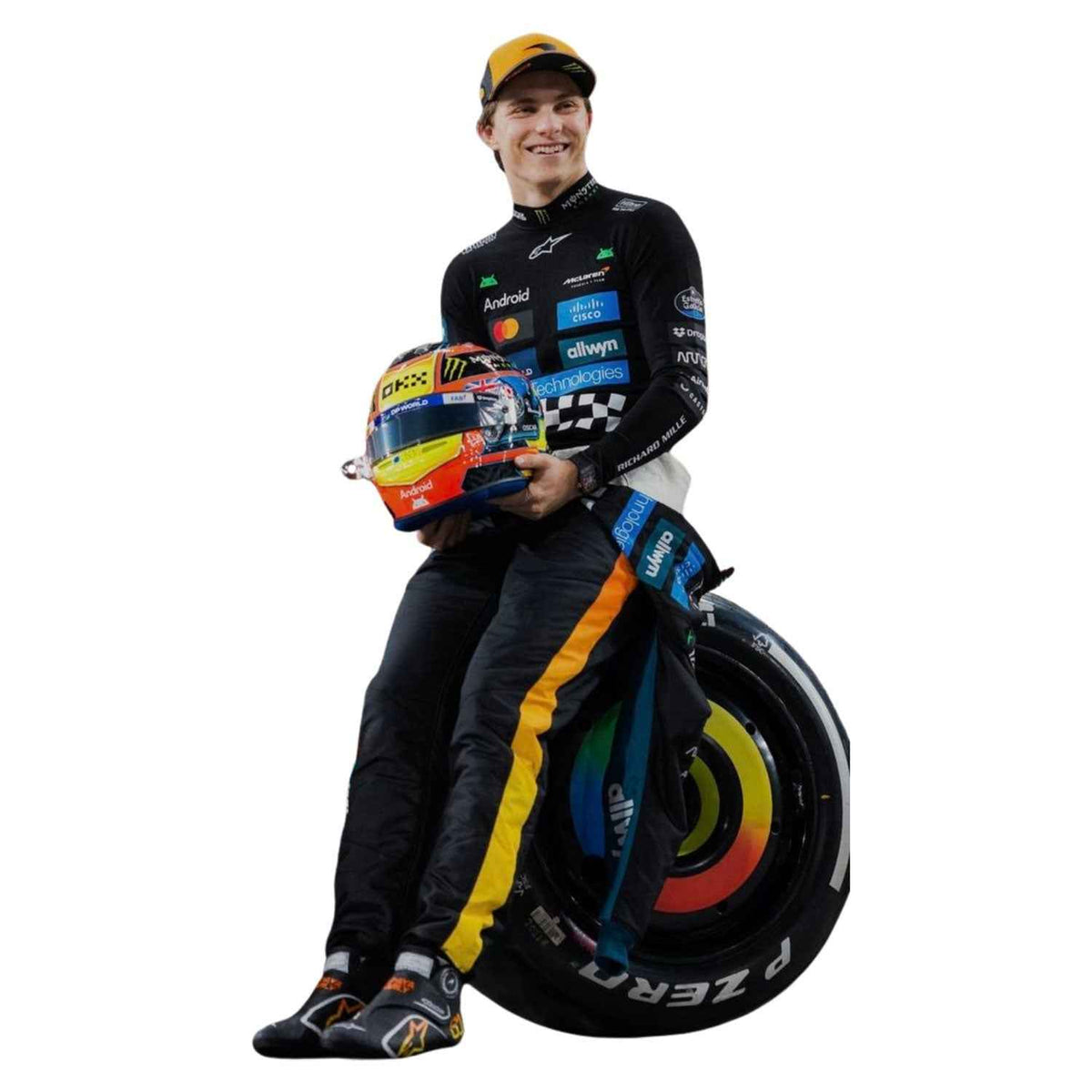 Oscar Piastri 2025 F1 Race Costume Replica Abu Dhabi McLaren