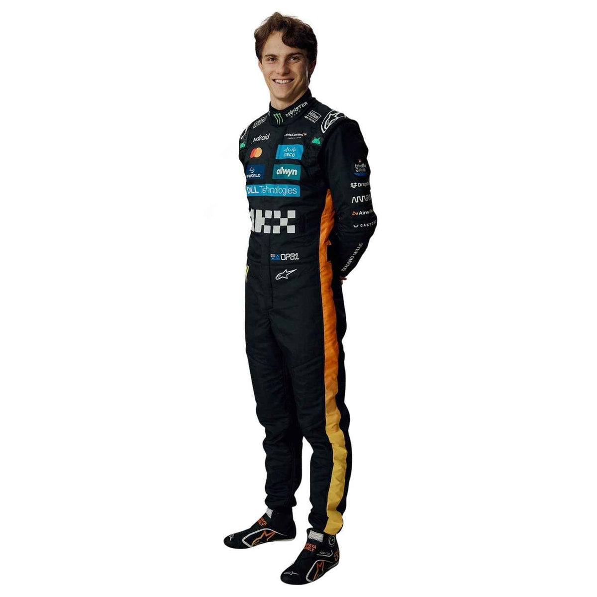Oscar Piastri 2025 F1 Race Costume Replica Abu Dhabi McLaren