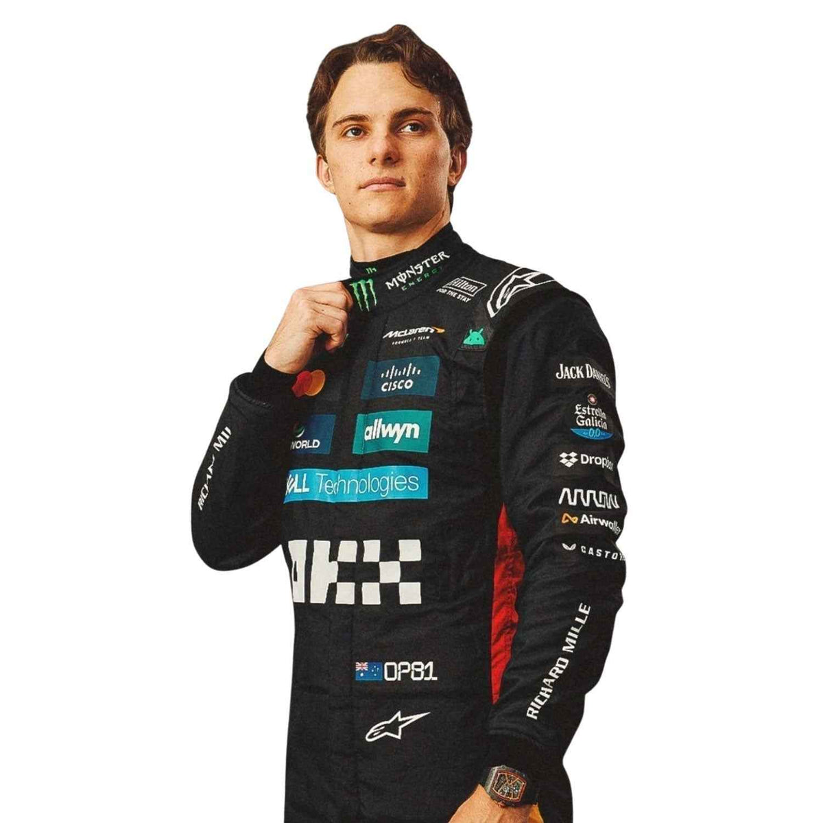 Oscar Piastri 2025 F1 Race Costume Silverstone British GP McLaren